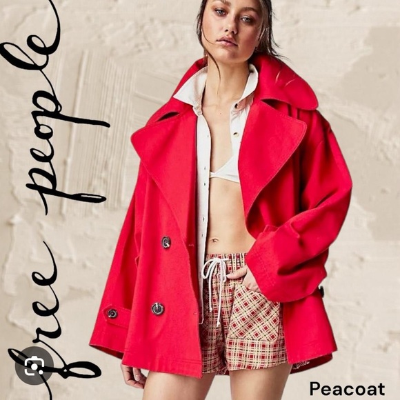 Free People Highland Twill Peacoat - Picture 2 of 8